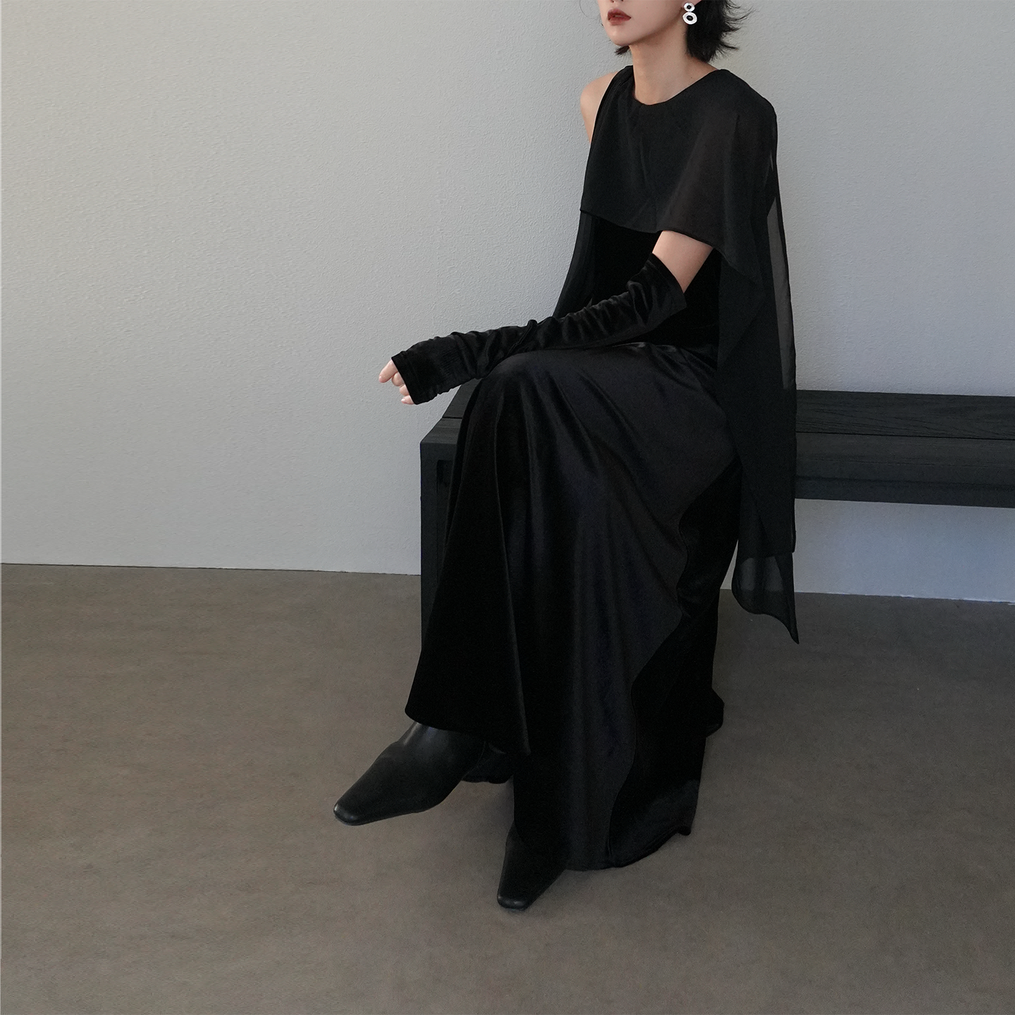 高级感无袖长裙简约连衣裙背心裙