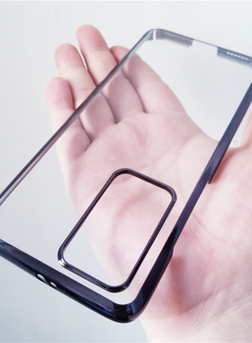 电镀透明适用华为P40Pro手机壳p40超薄+包边硬壳por保护套男女款