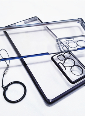 vivo奢华电镀X70Pro手机壳vivoX70Pro镜头全包边保护透明超薄硬壳