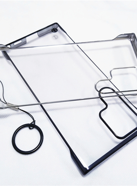 适用三星S22Ultra手机壳s23ultra半包s22u无边框轻薄s21+奢华电镀s23+透明硬壳s23u保护套全新款裸机超薄简约