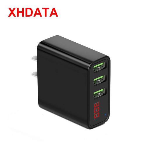 3.0带显示快速充电器头多口USB快充手机收音机通用充电器