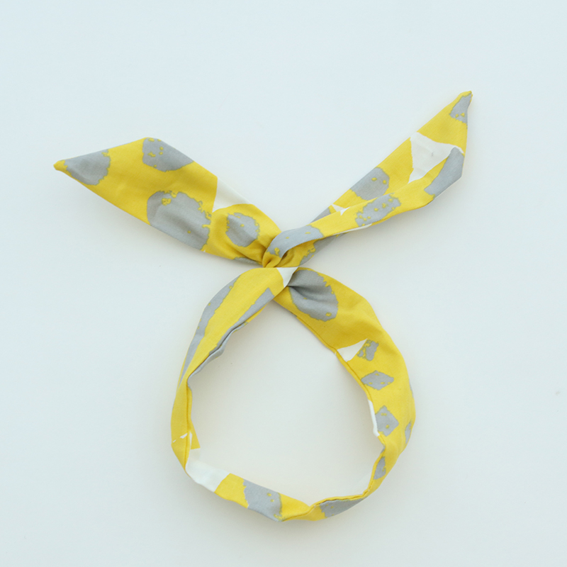 CastleGarden兔耳朵发带定型款发箍 黄系