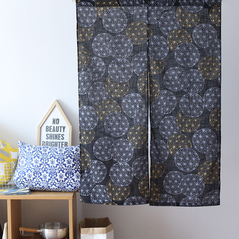 CASTLE GARDEN和风镰仓暖帘隔断帘日式两片式门帘 麻葉手鞠,居家布艺,门帘,淘宝优惠券,粉丝福利购,淘宝优惠卷