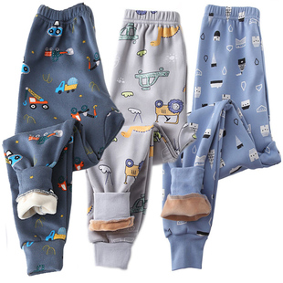 中大儿童绒裤 胖男童加肥加大保暖裤 睡裤 儿童加绒冬棉裤 加厚棉毛裤