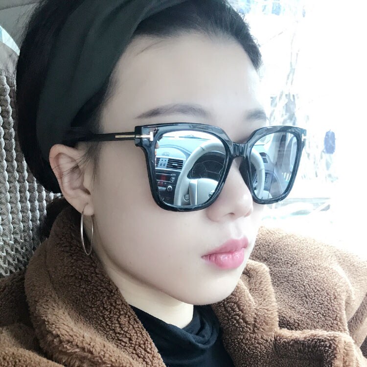 方形大框墨镜女潮2023韩国镜面反光个性男士太阳眼镜开车防紫外线
