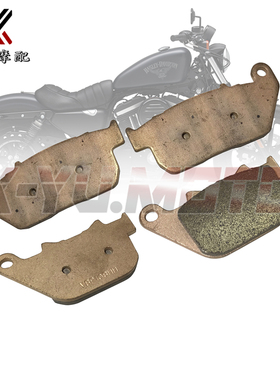 适用哈雷XL883 N/L XL1200 X48 V72 04-13年 金属前刹车片 刹车皮