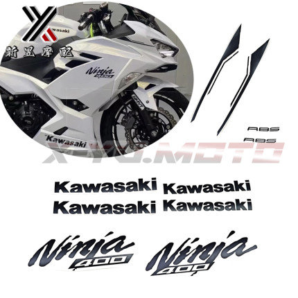 适用川崎忍者400 NINJA400 18-23年贴花外壳贴纸改装贴膜车头拉花