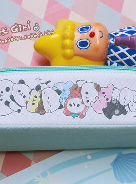 日单新款。超可爱滴熊猫PANDA叠叠乐 三角收纳袋/笔袋