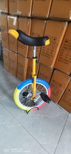 新款16寸实心轮胎独轮车儿童成人杂技自行车平衡车摇摆单轮车
