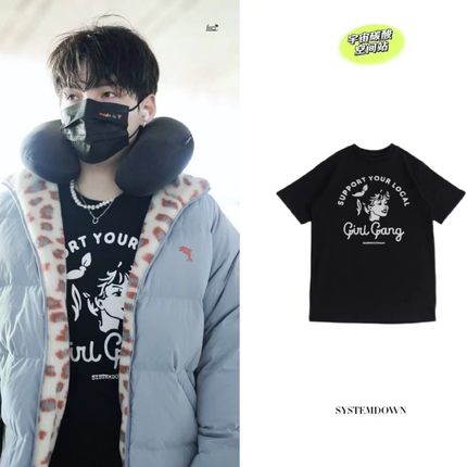 SSTD-Girl gang 女孩美式复古印花短袖