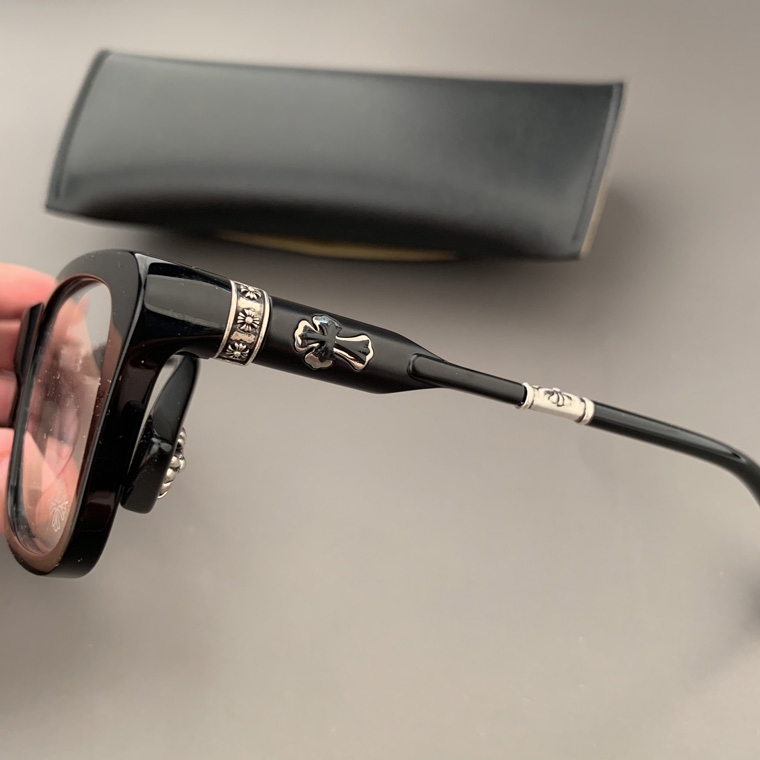 Sword crosin eye frame silver details retro heavy myopia flat light men's and women's plain face personalized glasses frame
