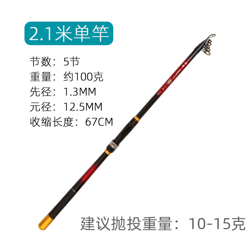 软尾短节路滑竿喜鱼滑漂竿