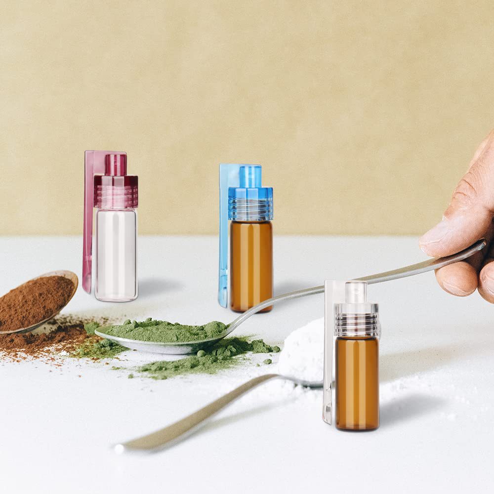 迷你玻璃瓶鼻烟壶53 68 83塑料药盒粉末药瓶药瓶药管Snuff Bottle