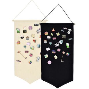 襟章收纳布展示挂架徽章徽童收纳盒badge收集pin别针展示横幅挂布
