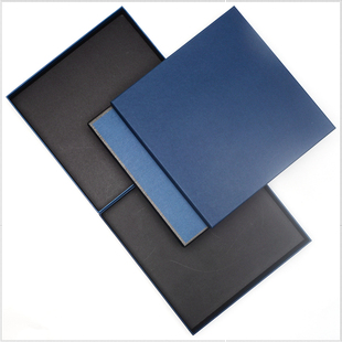 25x25x3蓝色天地盒丝巾盒 礼品盒 内衣盒 包装盒纸盒 围巾收纳盒