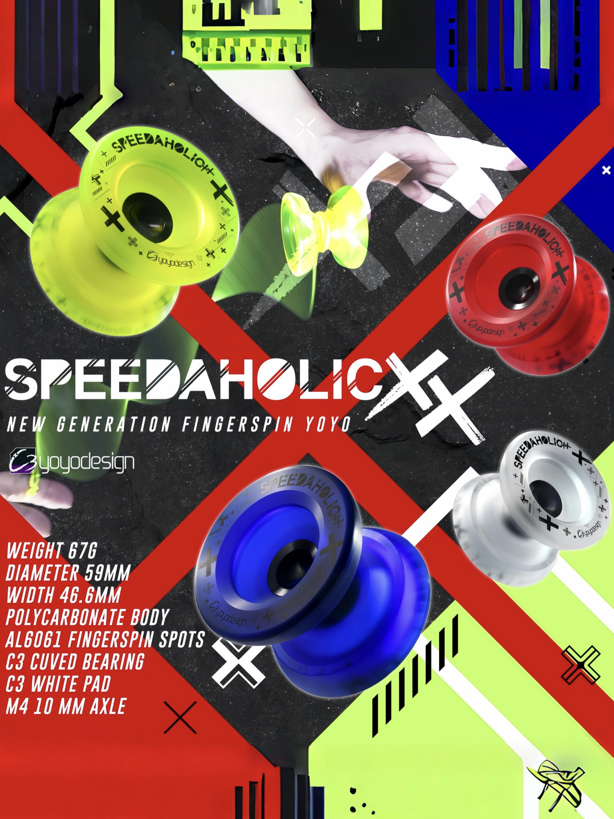 Youyou ball accelerates the world Hong Kong C3 Speedaholic XX slippery ball CNC professional competition