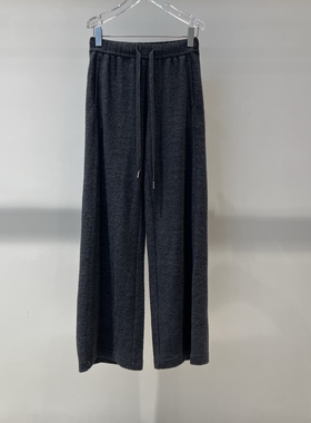 店艾诺丝2025秋季新款时尚百搭宽松显瘦直筒阔腿休闲裤女AR314111