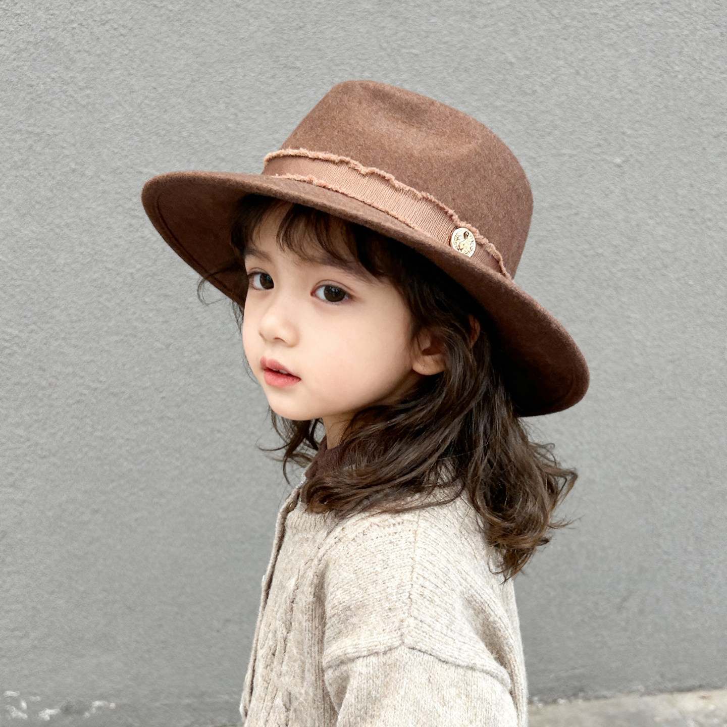 美心童品高档定制礼帽女童小香风爵士帽质感羊毛呢巴拿马帽亲子款,童装/婴儿装/亲子装,帽子,淘宝优惠券,粉丝福利购,淘宝优惠卷