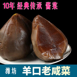 山东潍坊特产酱菜下饭菜羊口咸菜老咸菜疙瘩头虾油腌制手工包邮