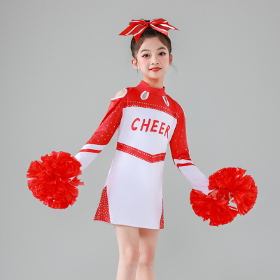 六一新款儿童啦啦队啦啦操演出服足球宝贝运动会开幕式演出服装