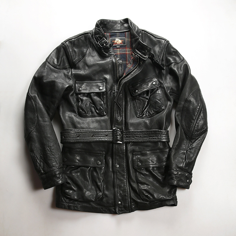 户外休闲收腰猎装M65皮衣