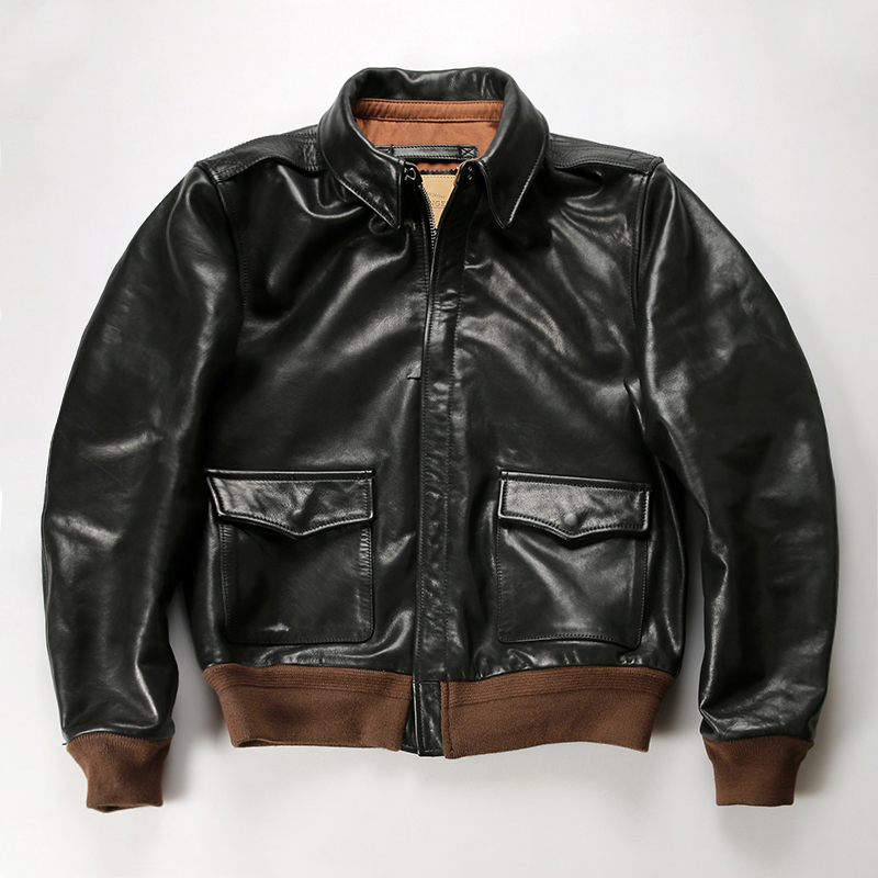 经典A2飞行服真皮皮衣