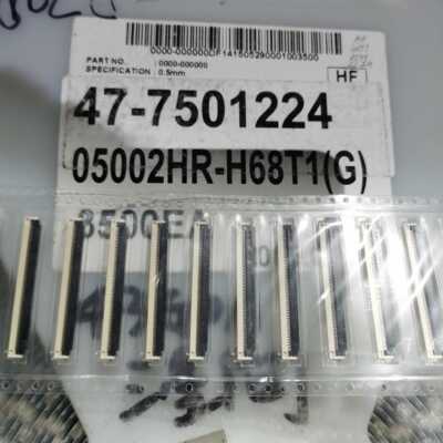 05002HR-H68T1(G) 然胡FPC 68Pin 0.5mm间距连接器仓储现货直接拍