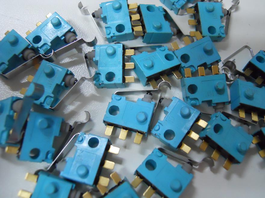 接插件仓储进口松下绿松石 ASQ10418 超小型防水微动开关 带弯杆