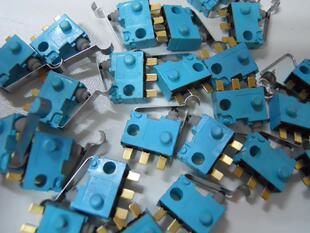 超小型防水微动开关 带弯杆 ASQ10418 接插件仓储进口松下绿松石