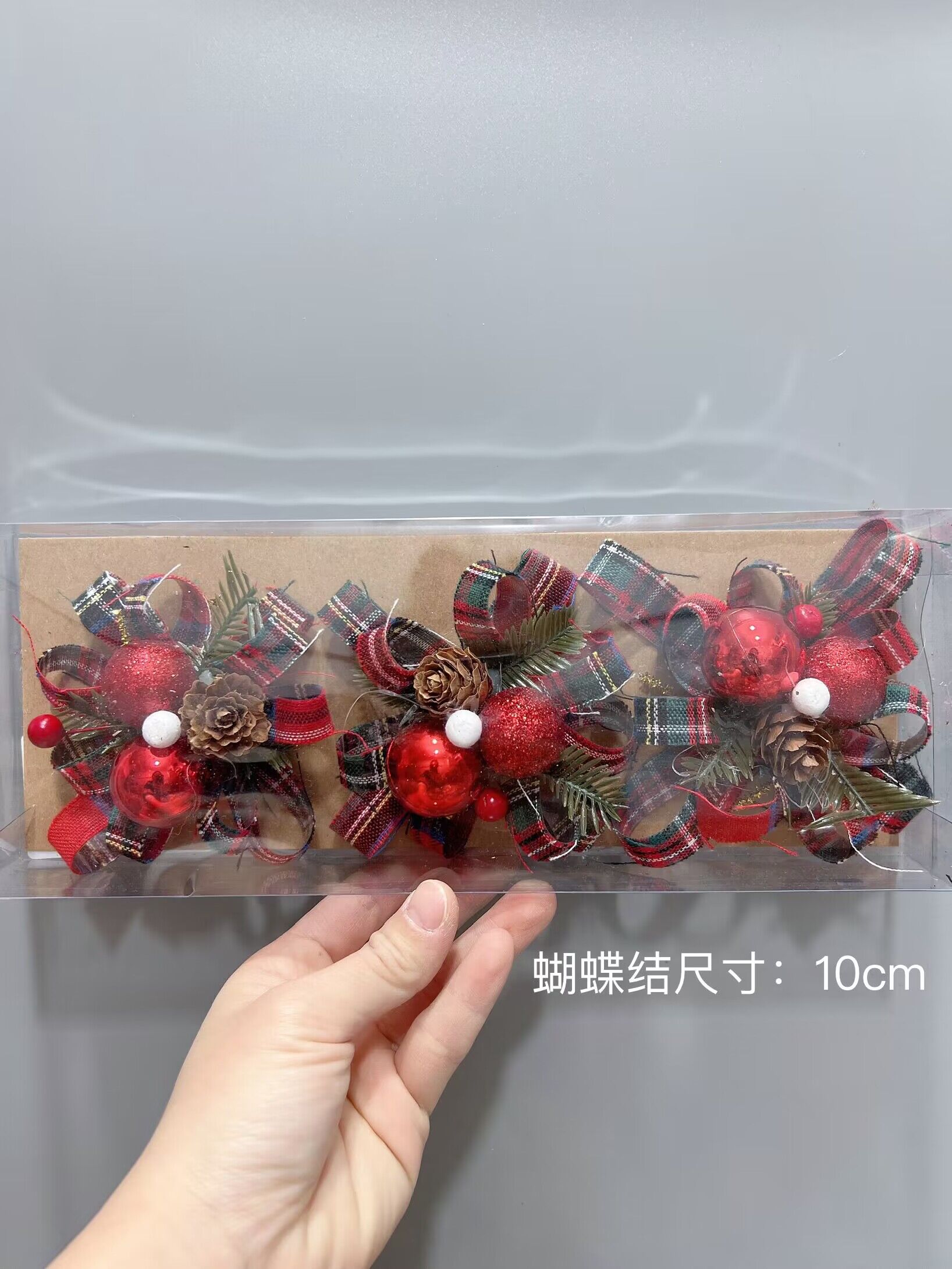 圣诞节装饰品吊饰蝴蝶结