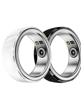 跨境JR8陶瓷智能戒指心率血氧多运动健康睡眠监测IP防水SmartRing