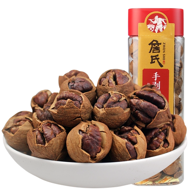 詹氏大红罐手剥山核桃250gX2罐共500g坚果零食炒货年货