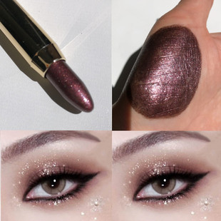 眼影棒懒人眼影闪粉珠光紫棕自然初学者持久不晕染卧蚕笔一抹成型