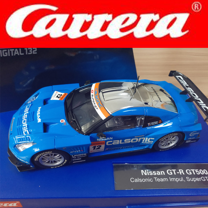 全新正品卡雷拉轨道赛车carrera132尼桑战神Nissan GT-R GT500蓝 - 实物图