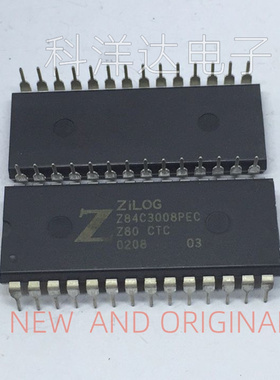 Z84C3008PEC Z80CTC串行控制器计数器定时器 直插DIP28 量大价优