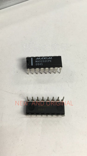MAX232CPE MAX232CPE+ DIP-16直插 串口通信转换芯片IC 进口全新