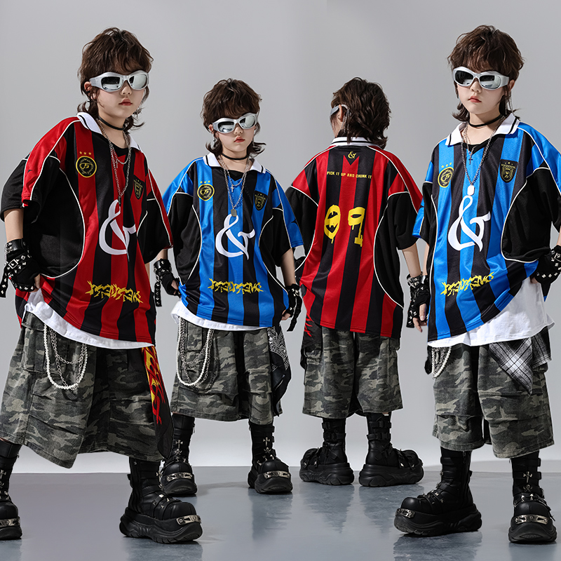 儿童街舞潮服演出服套装hiphop少儿嘻哈架子鼓走秀服装爵士舞表演