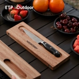 Дорожная складная портативная разделочная доска из натурального дерева из нержавеющей стали, посуда для кемпинга, кухонная утварь