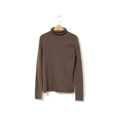 J家 美丽奴羊毛16针四平针基础百搭高领修身针织打底衫76319