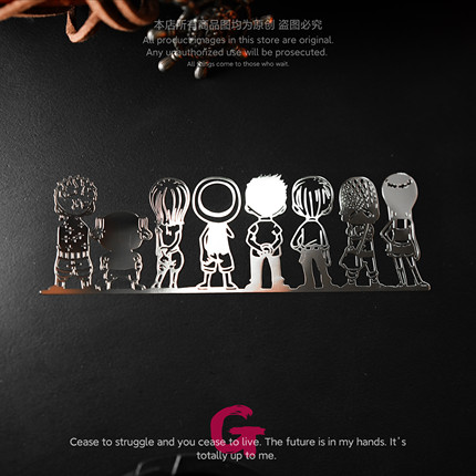 海贼王路飞金属贴纸个性创意高级感笔记本电脑手机吉他细节装饰贴