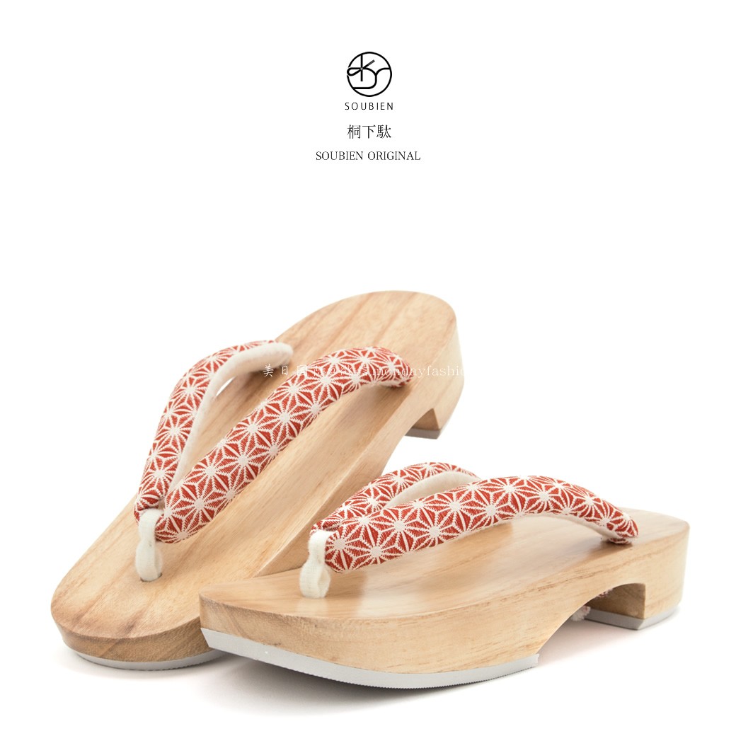 美少女戰士Sailor Moon 桐下駄女式木屐拖鞋 紅