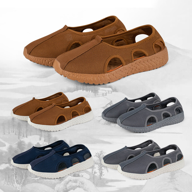 网面僧鞋罗汉鞋夏季出家僧人比丘尼和尚凉鞋复古禅鞋透气轻便软底