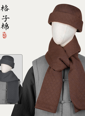 僧帽冬季出家僧人女围巾帽子圆顶男保暖和尚比丘尼师父居士帽灰色