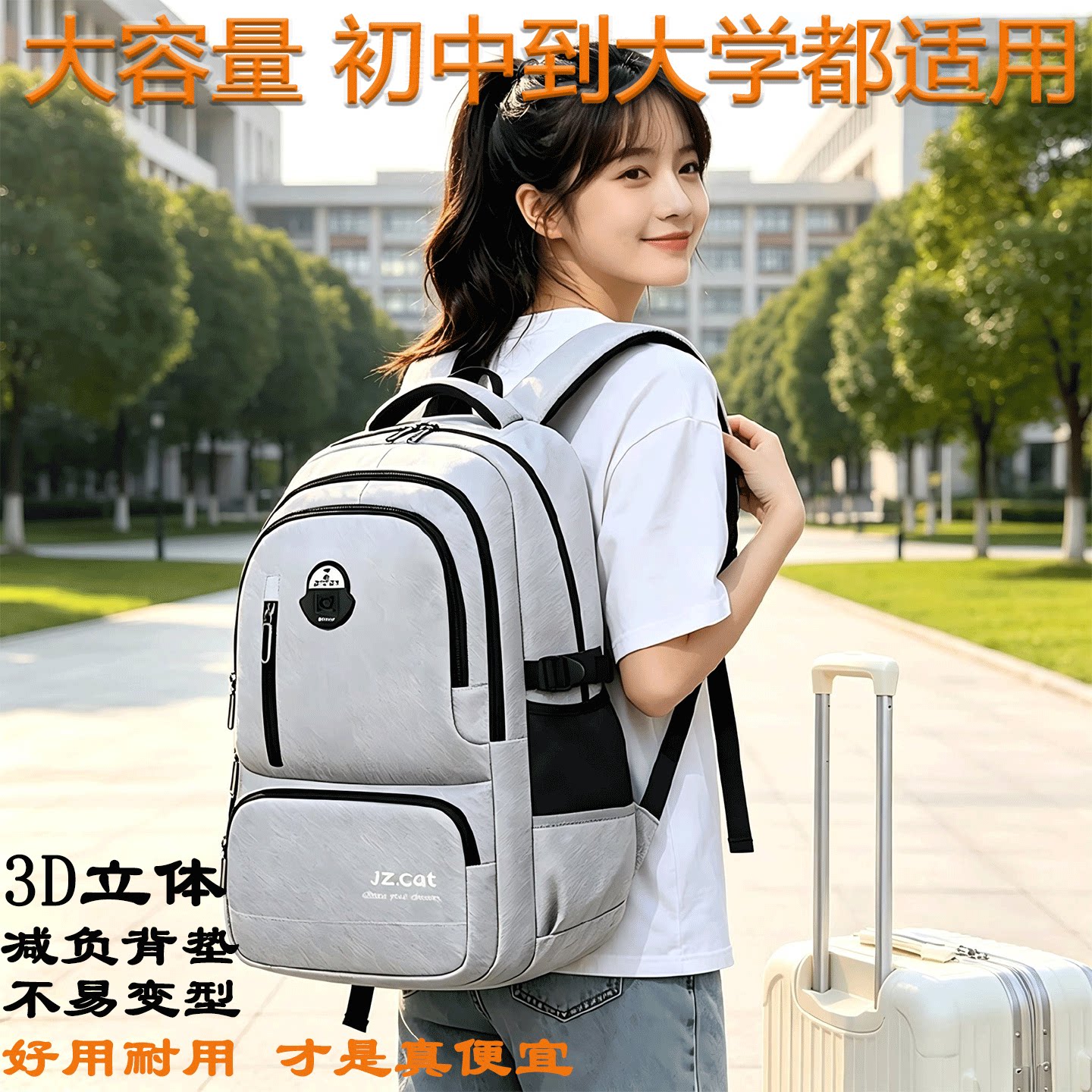 2026新款初高中学生书包男生背包图片