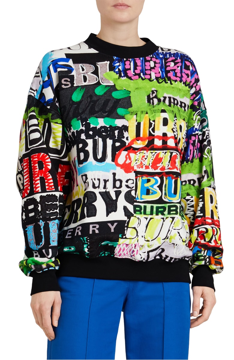 美国代购包邮BURBERRY女装休闲外套圆领针织衫棉质时尚套头毛衣