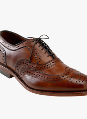 Allen Edmonds美国产头层牛皮英伦雕花商务正装皮鞋牛津德比鞋男