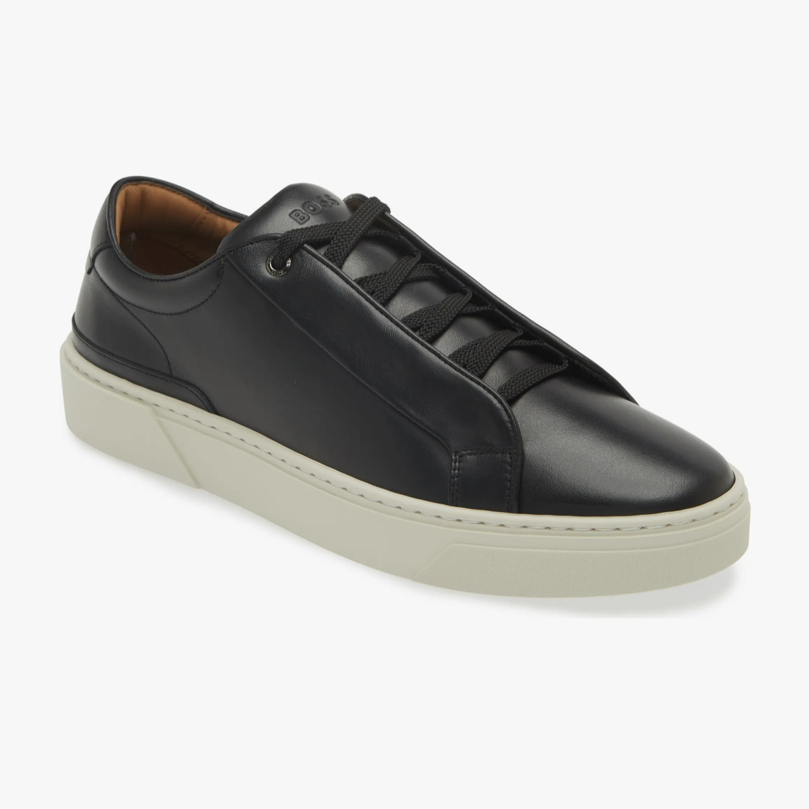 美国代购HUGO BOSS男鞋时尚头层牛皮休闲鞋真皮板鞋新款运动鞋