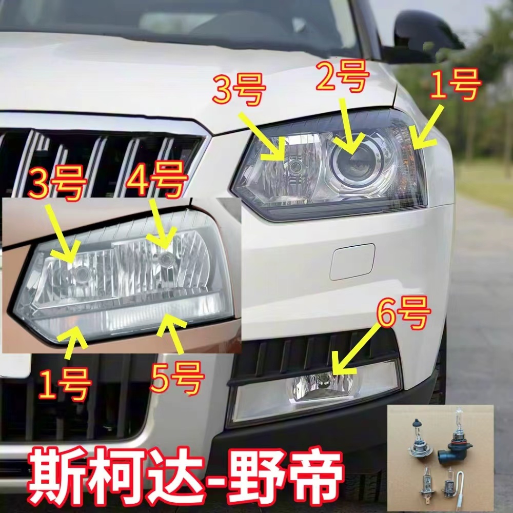 适用斯柯达野帝近光灯远