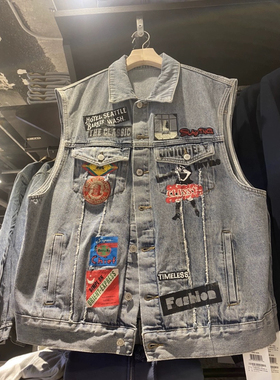 BASEMENT FG 国内北京BF正品代购美式街头风牛仔马甲不支持退换