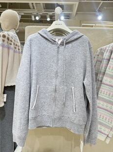 Twoi国内北京正品代购花边拉链连帽帽衫不支持退换